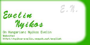 evelin nyikos business card